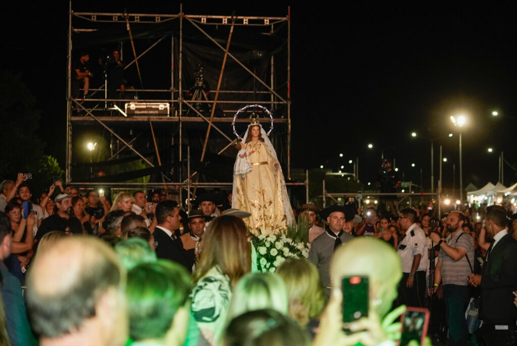 La ceremonia, con la Virgen de la Carrodilla como emblema. Foto: Gobierno de Mendoza